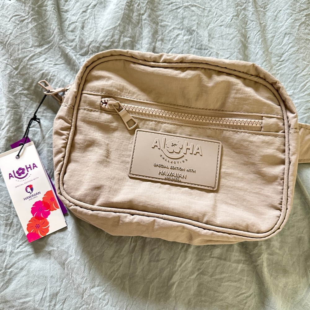 ALOHA Collection Beige Crossbody Bag